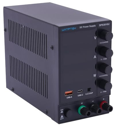 panfudongk WANPTEK DPS3010U - Fuente de alimentación conmutada para laboratorio (30 V, 10 A, carga rápida, USB, indicador de 4 dígitos)