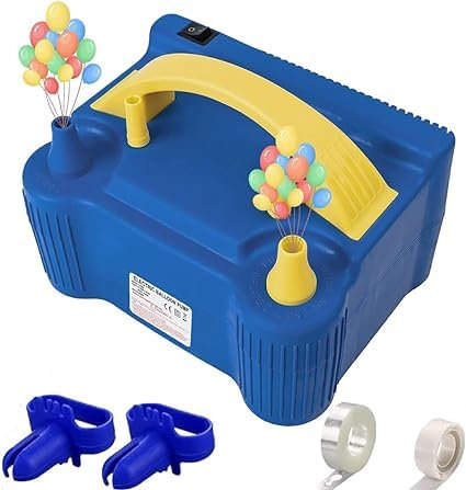 Nestling Electric Balloon Pump - Portable Dual Nozzle Balloon Pump Electric - 600W Balloon Inflator Pump for Birthday, Party, and Decorations