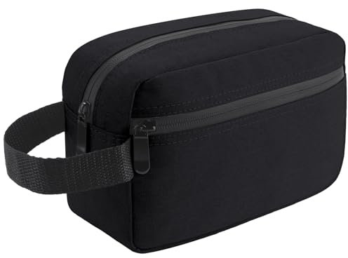 Calish Trousse de Toilette Homme Voyage Femme Grande Trousse Maquillage avec Imperméable Organisateur de Voyage 22 x 15 x 8 cm (Noir)