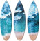 Tatuo Surfbrett-Wandschild aus Holz, Stranddekoration, Sommerthema, Flip-Flop, tropische Bar, Wanddekoration, Türschild für Zuhause, Zimmer, Party-Dekoration (einfacher Stil, 3 Stück)