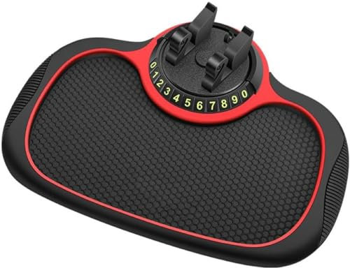 YUHOME Tappetino antiscivolo per cruscotto, Per Fi-at 500 / 500E / 500L / 500X / 500 Abarth/Croma/Doblo/Fiorino. Tappetino adesivo fisso