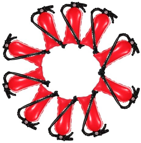 KOMBIUDA Globos Inflables De Extintor De Incendios Para Fiestas De Bomberos Paquete De 10 Decoración Creativa Material Resistente Adecuado Para Cumpleaños Festivos