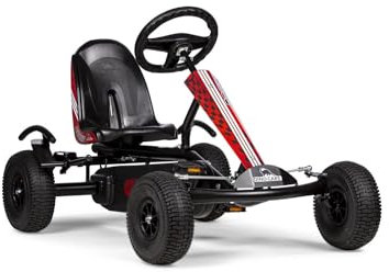 Dino Cars Go-Kart Speedy Racer BF1 Offroad (schwarz/rot) für Kinder ab 4 Jahren (Unisex)