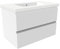 AICA Meuble Salle de Bain 80cm Simple Vasque Blanc