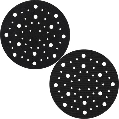 Shineboc 2 Pz. Proteggi-platorello, Ø 150 mm, Accessori levigatrici rotoorbitali- 52 fori