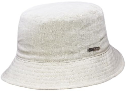 Melegari Bucket Fischerhut | reines Leinen | Lignano Hat | Unisex | Frühling Sommer | Unisex, beige, 56-57