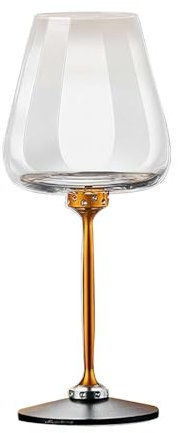 DHliIQQ Elegante bicchiere da vino rotante, bicchieri da vino rosso in cristallo, bicchiere da vino in vetro soffiato a mano, per matrimoni, anniversari, Natale, compleanni, regali