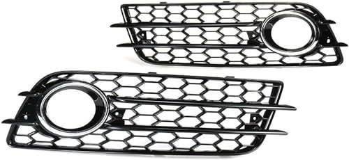 Auto Fronthauben Grill Für Audi A4 B8 S-Lines S4 Bumper 2008-2012,Front KüHler Stoßstange Kühlergrill,Motorhaube Kühlergrill Waben Verkleidung,Ersatz Auto Zubehör
