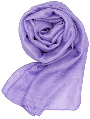 MAPIMANIA - Estola de satén lila para bodas y fiestas, chal pashmina mujer, 180x80 cm