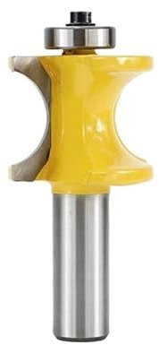 1 Stück Bullnose-Fräser 1/2 Zoll (12,7 mm) Schaft-Kugelkopf-Schaftfräser Holz-Radiusfräser Holz-Konkavkanten-Fräser(12.7x34.9mm)