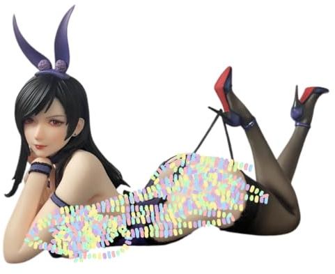 REOZIGN Tifa-Figur, Tifa Lockhart, verlängerte Anime-Figuren, 16 cm / 6,3 Zoll, Animestatue aus PVC, Bürodekoration, Ornament, Geschenke