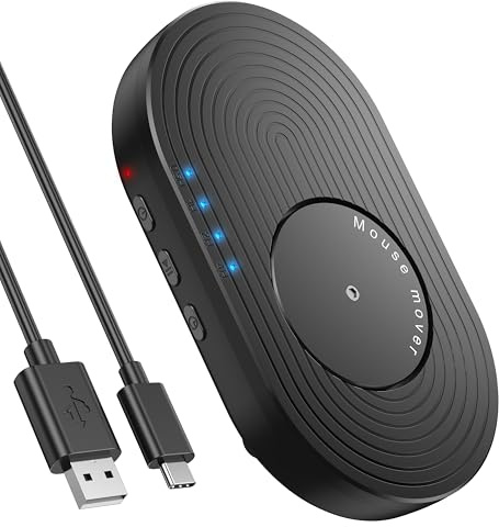 VoroDcip Gruffleur de souris indétectable avec minuterie, mouvement aléatoire, secoueur mécanique pour garder PC/ordinateur portable éveillé pour l'équilibre de la vie professionnelle