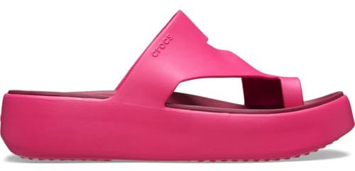 Crocs Women Sandal,Getaway Platform Toe Loop,Dragon Fruit,4 UK Women