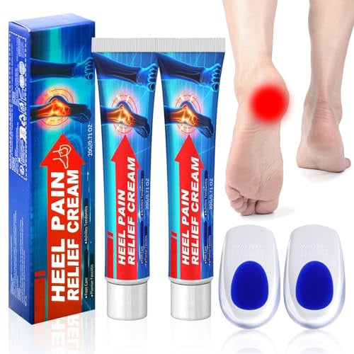 SPHERETRON 4 Stück Fersensporn Salbe,Fersen Salbe | Fersenberuhigende Salbe,Fersenschmerzcreme,Fersensalbe,Fußpflege Set ,Schnelle Linderung Fußbeschwerden