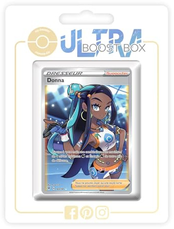 my-booster SWSH04-FR24-UB-183 Donna (Kate) 183/185 Full Art Trainer-Ultraboost X Epée et Bouclier, 4 Voltage Éclatant, Box mit 10 französisch Pokémon-Karten
