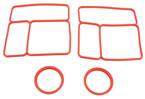 Deckeldichtung für OmieBox, Auslaufsicheres Ersatzteilset für Lunchbox-Dichtung, Silikon-Ersatzdichtung für Lebensmittelaufbewahrungsdichtung, Luftdichte Leben (Rot)