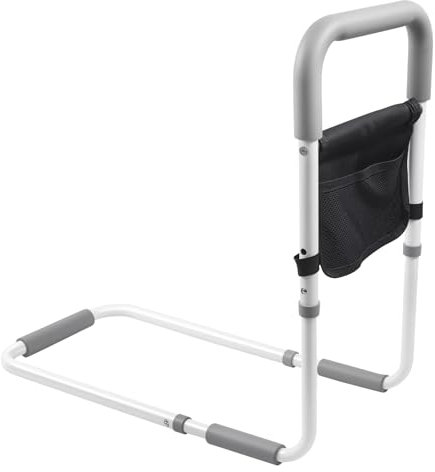 YedZen Bettgriff Aufstehhilfe, Aufstehhilfe Bett für Senioren mit Verstellbare Höhenverstellbare mit Aufbewahrungstasche Rutschfestem Griff, für Behinderte, ältere, Erwachsene, Schwangere Frauen