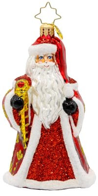 Christopher Radko Handgefertigter europäischer Glas-Weihnachtsbaum, dekoratives Ornament, Jubilee Gent