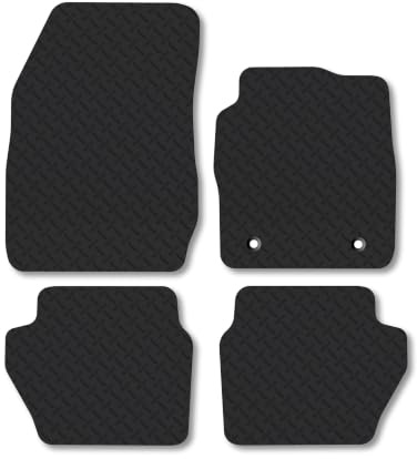 Fits Ford Fiesta (2008-2011) 5mm Rubber Car Mats | Heavy Duty Rubber Tailored Fit Floor Mats Full Coverage Durable Waterproof Accessories Easy Clean Anti Slip Made in the UK