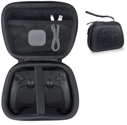 JDDWIN Universal Controller Case Compatible with Steam Machine/ PS5/Nintendo Switch/Xbox Series & More,Travel Storage Bag,Protective Cover Hard Carrying Case