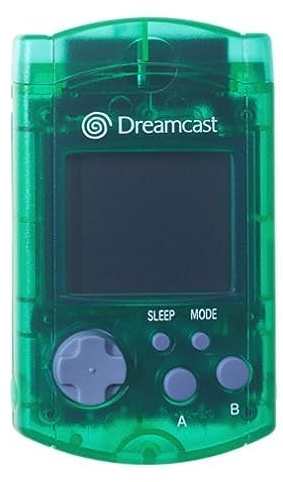 Dreamcast - SEGA Official Crystal Grün VM - Memory Card x6