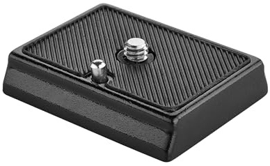Walimex 12166 Universal Schnellwechselplatte FT-001P 44200 Zoll Anschluß, kompatibel mit z.B. Manfrotto MA200 PL-14, 52 x 42 x 10 mm, Aluminium mit Gummierung