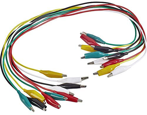 VOLTCRAFT KS-540/0.5 Messleitungs-Set Abgreifklemmen Abgreifklemmen 0.54 m Schwarz, Rot, Gelb, Grün, Weiß 1 Set