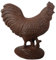 Esschert Design Gartenfigur, Skulptur Motiv Hahn aus Gusseisenfigur, ca. 18 cm x 11 cm x 19 cm