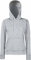 Classic Hooded Sweat Lady-Fit - Farbe: Heather Grey - Größe: XL