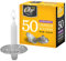 OHR Extra Heavy Disposable Aluminium Foil Candle Holder, Drip Cup Bobeches - Pack of 50