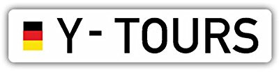 Aufkleber/Sticker Y Tours Bundeswehr Kennzeichen Reservist 10x2cm A1656