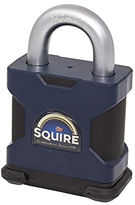 Squire SS65S Henry Stronghold 6 Pin S Cylinder Open Shackle Steel Padlock, 65 mm (Length)