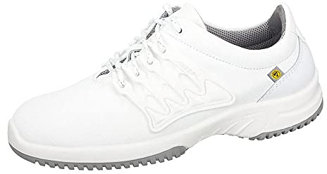 ABEBA 36760 UNI6 ESD Niedriger Schuh, O1, FO, SRC, Weiß, Größe 38