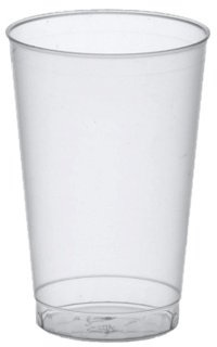 500 Plastikbecher (PP), 0,3 l Ø 7,8 cm · 11,8 cm transluzent unzerbrechlich Mehrwegbecher