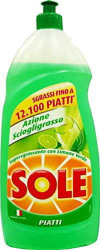 12 platos de sol para lavavajillas de limón verde, 110 ml