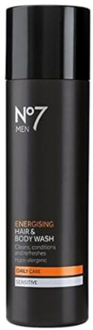 no7 sensitive energising hair & body wash 200ml