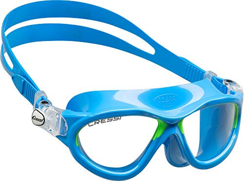 Cressi Mini Gafas, Azul Claro/Lime, 7/15 Años-Cobra Kid
