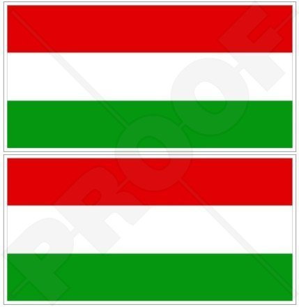 UNGARN Ungarische Flagge MAGYAR 110mm Auto & Motorrad Aufkleber, x2 Vinyl Stickers
