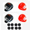 4 Pezzi Luci per bicicletta, Luce Bici Anteriore e Posteriore Impermeabile, Intelligente 3 Modalià Bicicletta, Illuminazione Bicicletta Set, Batterie incluse (2 Rosso/2 Nero)