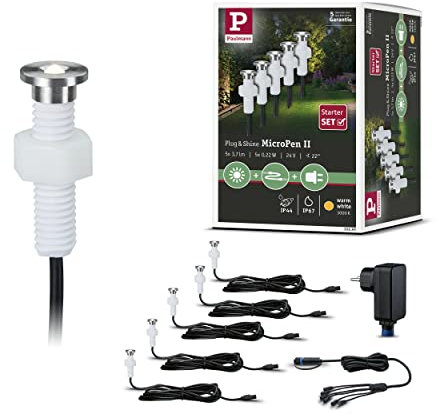 Paulmann 936.95 Outdoor Plug & Shine EBL Set MicroPen II IP67 3000K incl. Driver 93695 Einbauleuchte