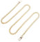 BESTOYARD Handtaschenketten Metallgeldbeutelriemen Schulter Cross Body Ersatzriemen Tasche Eisen Flache Kette (Gold)