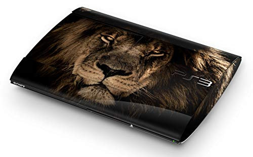 Skins4u Aufkleber Design Schutzfolie Vinyl Skin kompatibel mit Sony PS3 Playstation 3 Super Slim Lion King