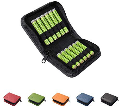 Homöopathische Taschenapotheke, Globuli-Tasche zum Buch Quickfinder Homöopathie für Kinder (GU) von Dr. Markus Wiesenauer, gefüllt mit 12 Globuli-Röhrchen (Glas), aus echtem Leder (schwarz)