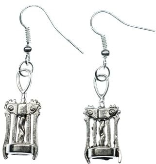 Corkscrew Earrings Miniblings Red Wine Metal Wineglass Bottles Cork