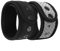 MoKo 2-Pack Sweatproof Ankle Strap Fit Fitbit Luxe/Inspire 2/HR/Inspire/Charge 5/4/3/2/Alta/Alta HR/Flex 1/2/Garmin, Adjustable Fitness Tracker Ankle Band with Mesh Pouch - Black + Reflective Gray