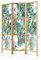 decomonkey Paravent Raumteiler Innen Blumen 135x171 cm 3 Teilig Room Divider Wall Raumteiler Stehend Trennwand Sichtschutz Spanische Wand Sichtschutzwand Wohnzimmer Holz Spa Zen Orient Japan