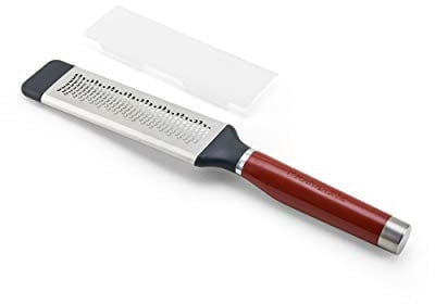 KitchenAid KO321OHERA Gourmet Etched Fine Grater, Stainless Steel, Red