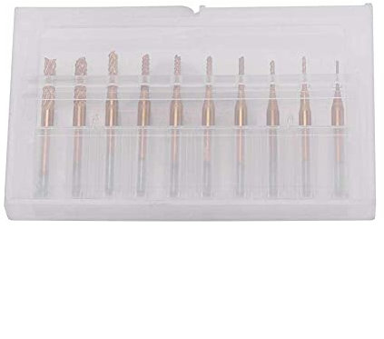 10 stücke Mais 0,8mm-3,17mm Schaftfräser Spiralschneider Mini Schaftfräser Gravur Bits 1/8 zoll Schaft