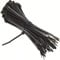 EXCALIBUR - 100 Pack - Heavy Duty Black Cable Tie Zip Ties Nylon Plastic (200mm x 3.6mm)