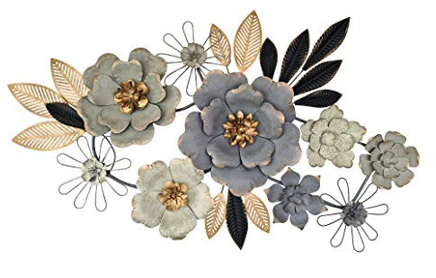 abc HOME | Wanddeko Blumen | schöne Farben | kein Zusammenbau | groß